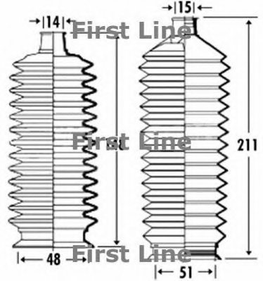 FIRST LINE FSG3330 Bellow, steering